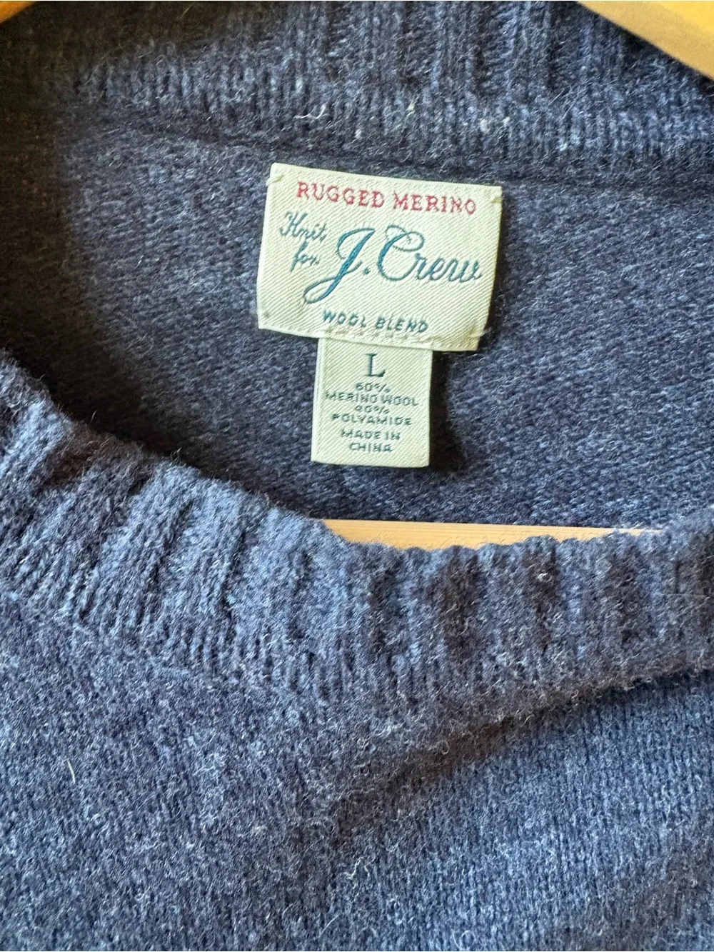 J. Crew Men's Crewneck Sweater in navy